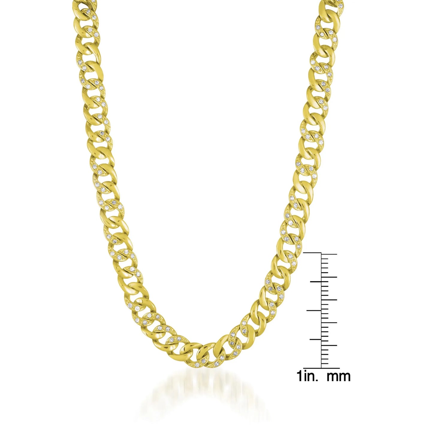 Collette Z Gold Overlay Hammered Circle Chain Necklace