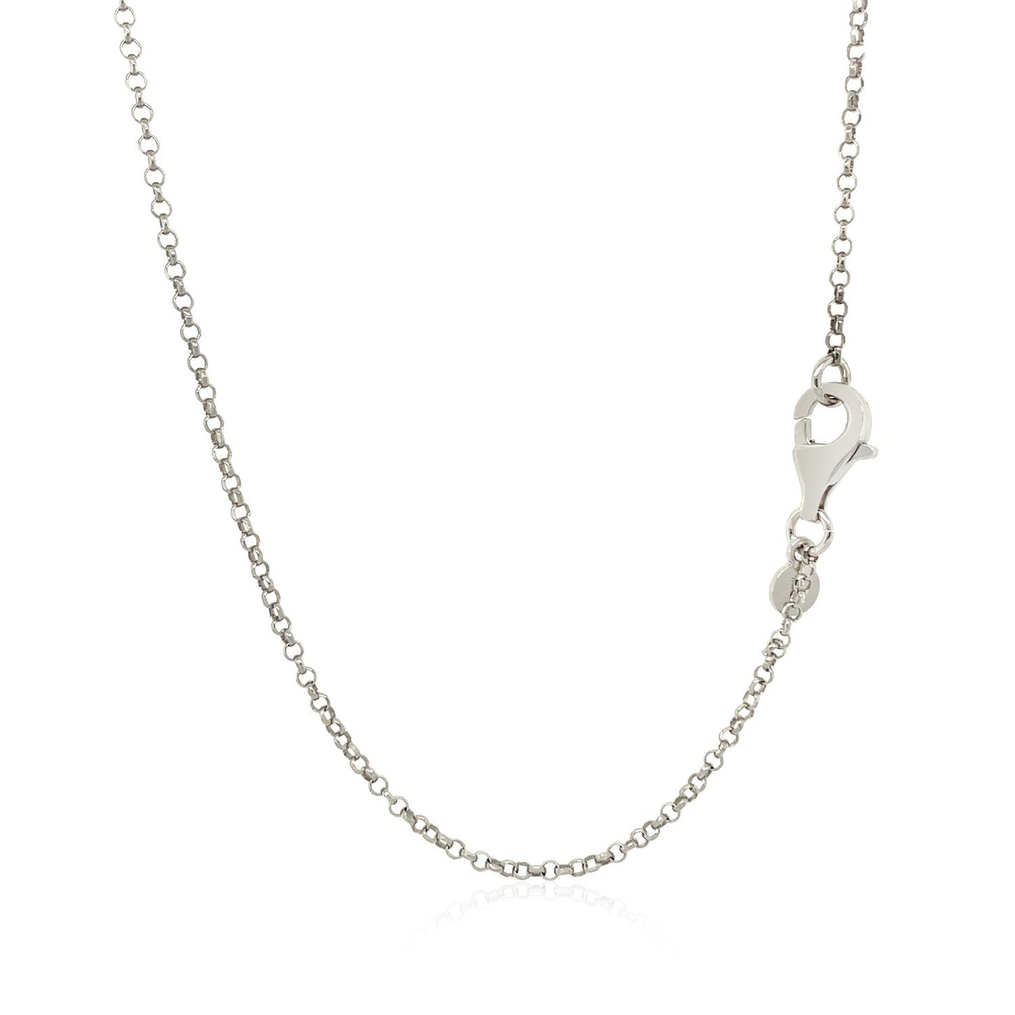 Sterling Silver 24 Inch Necklace With Long Polished Bar Pendant