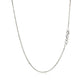 10K White Gold Cable Chain 1.1Mm