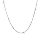 10K White Gold Classic Box Chain 1.0Mm