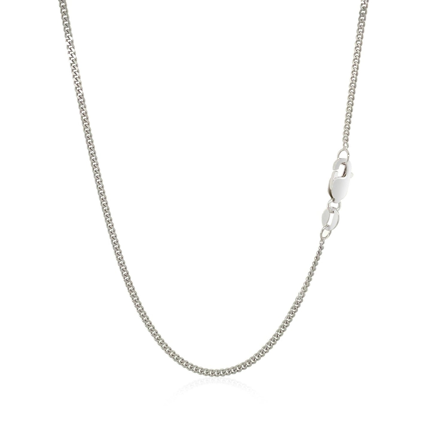 10K White Gold Gourmette Chain 1.5Mm