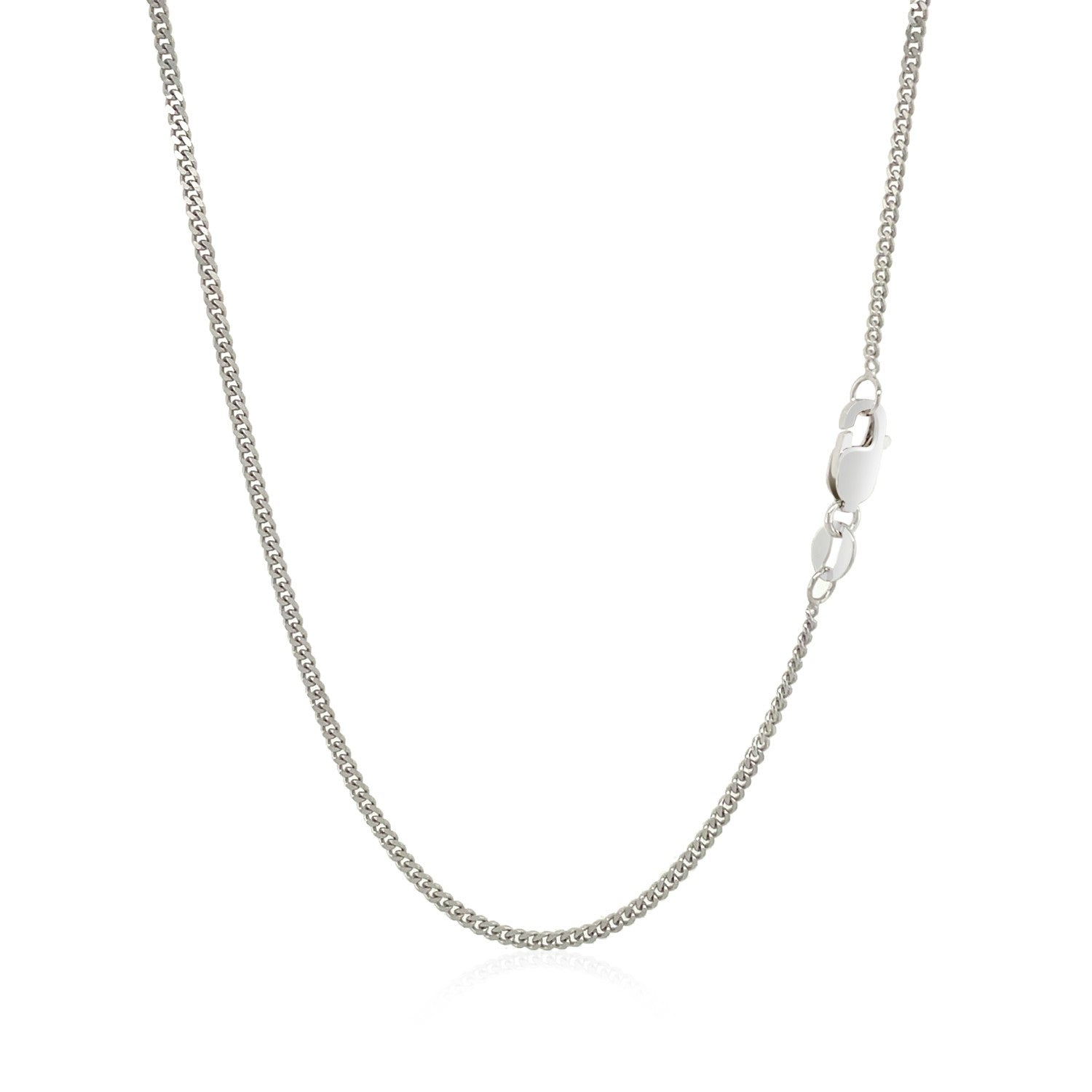 10K White Gold Gourmette Chain 1.5Mm