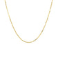 10K Yellow Gold Adjustable Cable Chain 0.9Mm