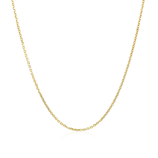 10K Yellow Gold Cable Chain 1.1Mm