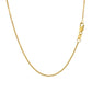 10K Yellow Gold Gourmette Chain 1.0Mm