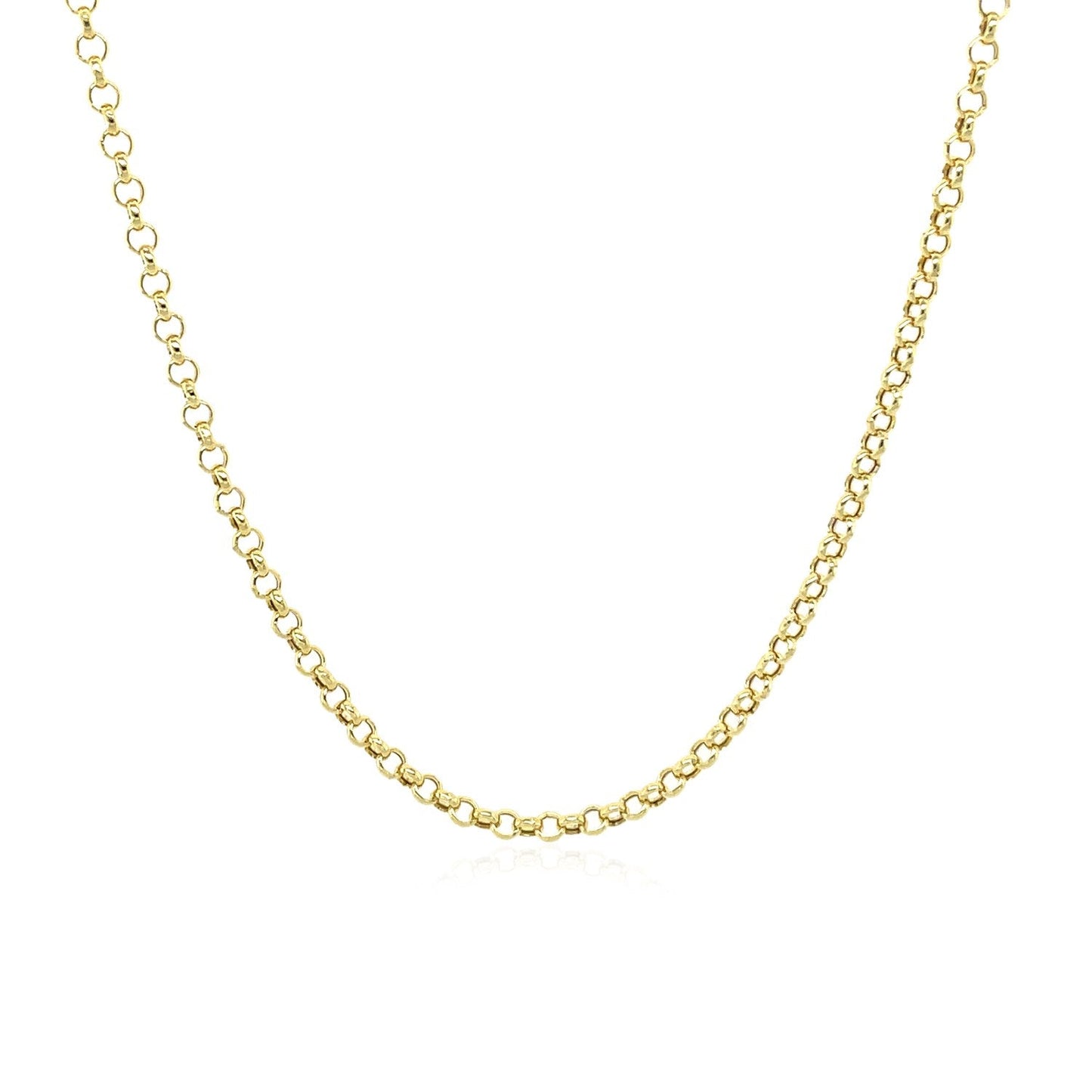 10K Yellow Gold Rolo Chain 1.9Mm