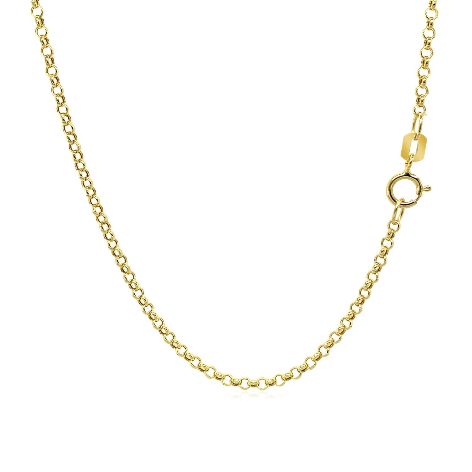 10K Yellow Gold Rolo Chain 1.9Mm