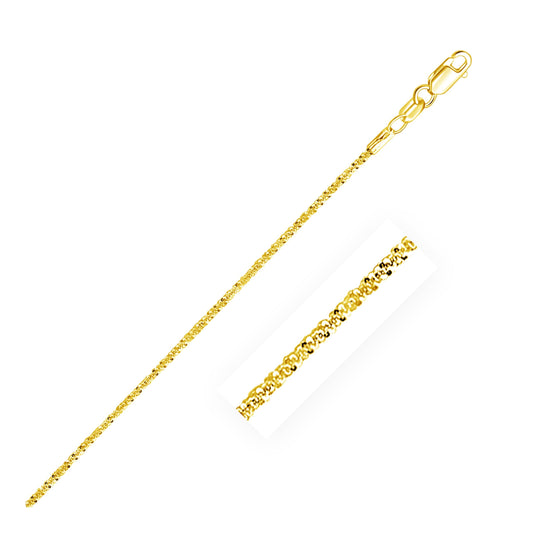 10K Yellow Gold Sparkle Chain 1.5Mm