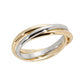 TWO-TONED TRIPLE DOMED ROLL RING