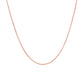 14K Pink Gold Round Cable Link Chain 1.1Mm