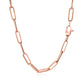14K Rose Gold Bold Paperclip Chain (4.2 Mm)