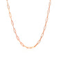 14K Rose Gold Delicate Paperclip Chain (2.1Mm)