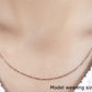 14K Rose Gold Diamond Cut Cable Link Chain 1.3Mm