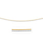 14K Two-Tone Double Strand Cable Pendant Chain 1.1Mm