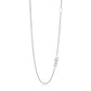 14K White Gold Adjustable Cable Chain 1.5Mm