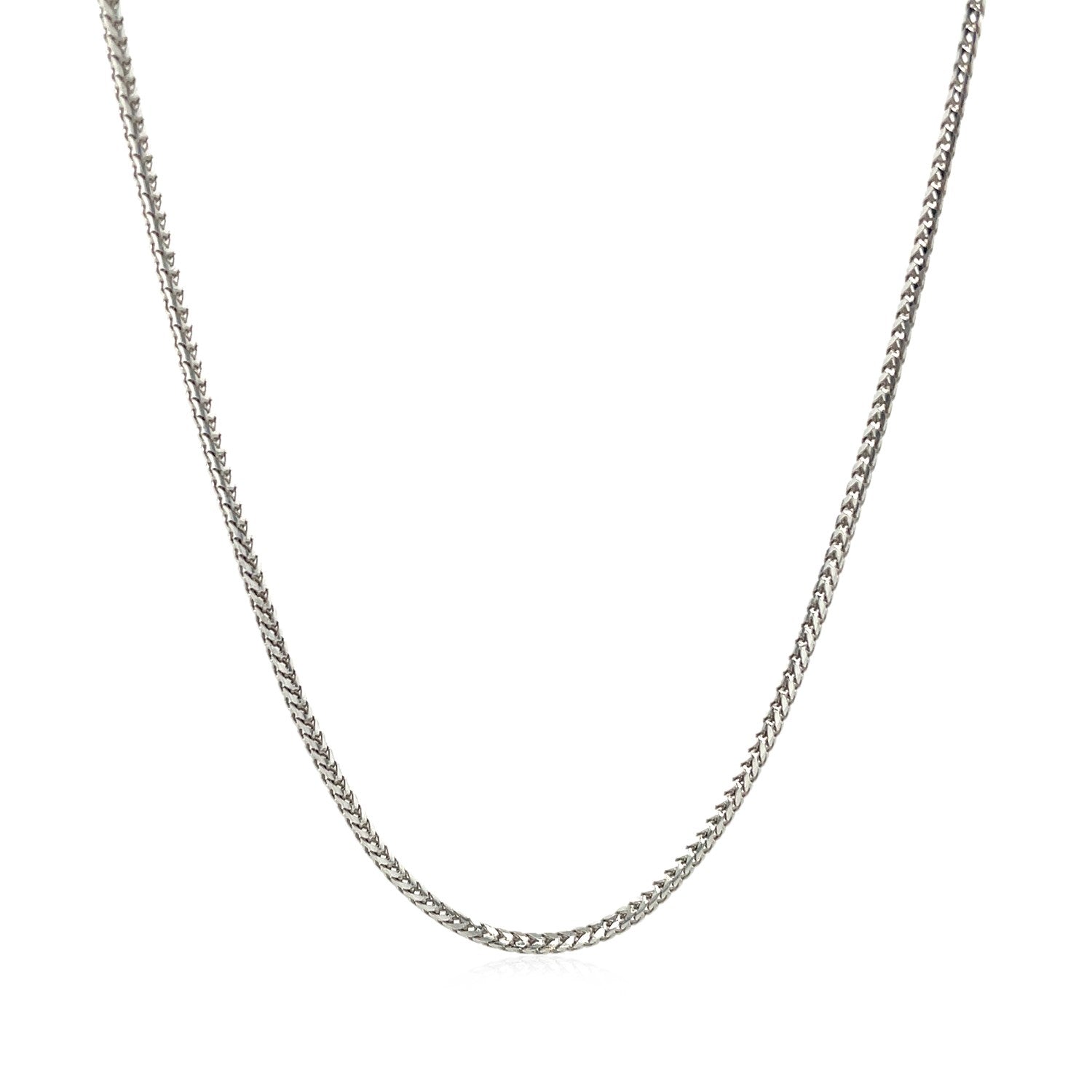 14K White Gold Franco Chain 1.2Mm