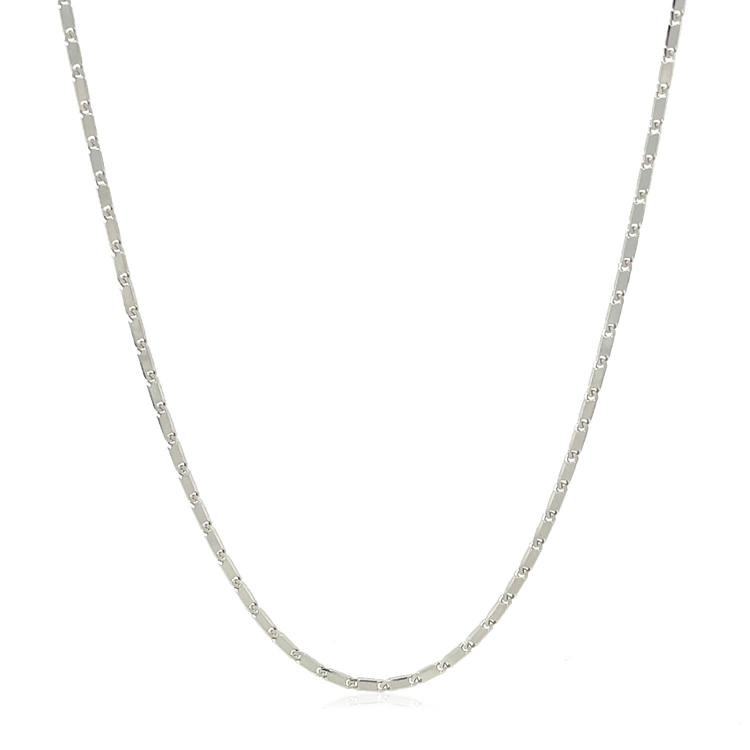 14K White Gold Lumina Pendant Chain 1.0Mm
