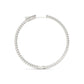 14K White Gold Slim Two Sided Diamond Hoop Earrings (1 1/2 Cttw)