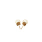 14K Yellow Gold Freshwater Cultured White Pearl Stud Earrings (6.0 Mm)