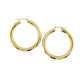 14K Yellow Gold Polished Hoop Earrings (40 Mm)