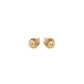 14K Yellow Gold Polished Round Stud Earrings