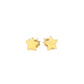 14K Yellow Gold Post Earrings With Stars