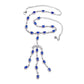 Collette Z Sterling Silver Blue Cubic Zirconia Dangle Necklace