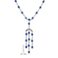 Collette Z Sterling Silver Blue Cubic Zirconia Dangle Necklace