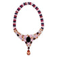 Collette Z Sterling Silver Multi-colored Cubic Zirconia Heavy Neckace