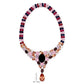 Collette Z Sterling Silver Multi-colored Cubic Zirconia Heavy Neckace