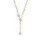 Collette Z Gold Overlay Ball and Chain Necklace