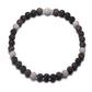 Collette Z Sterling Silver Black and Clear Cubic Zirconia Ball Necklace