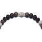 Collette Z Sterling Silver Black and Clear Cubic Zirconia Ball Necklace