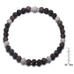 Collette Z Sterling Silver Black and Clear Cubic Zirconia Ball Necklace