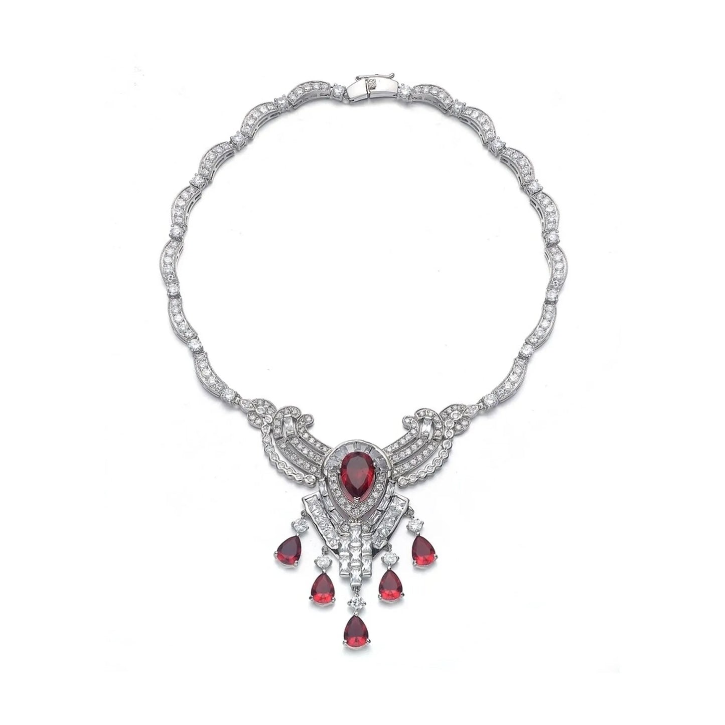 Collette Z Sterling Silver Cubic Zirconia Tribe Necklace
