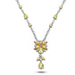Collette Z Sterling Silver Gold And Brown Cubic Zirconia Necklace
