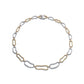 Collette Z Sterling Silver Clear and Yellow Cubic Zirconia Bean Shape Necklace