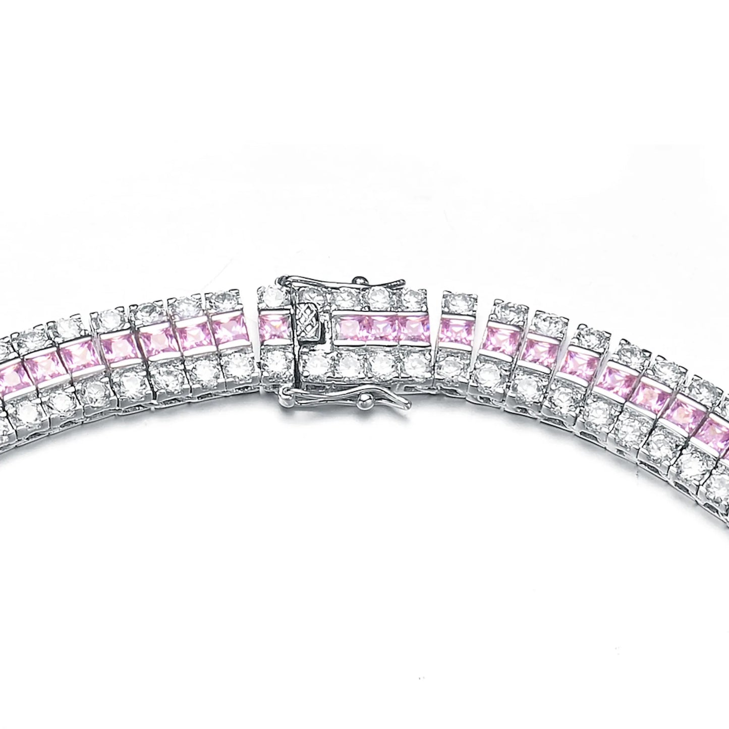 Collette Z Sterling Silver Clear Cubic Zirconia Radial Necklace