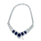 Collette Z Sterling Silver Black and Clear Cubic Zirconia Tribe Necklace