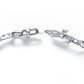 Collette Z Sterling Silver Clear Cubic Zirconia Link Necklace