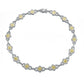 Collette Z Sterling Silver Clear Cubic Zirconia Link Necklace