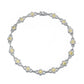 Collette Z Sterling Silver Clear Cubic Zirconia Link Necklace