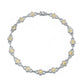 Collette Z Sterling Silver Clear Cubic Zirconia Link Necklace