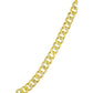 Collette Z Gold Overlay Hammered Circle Chain Necklace