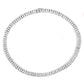 Collette Z Sterling Silver Cubic Zirconia Vertical Wreath Necklace