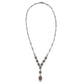 Collette Z Sterling Silver Iridescent Cubic Zirconia Oval Drop Necklace