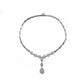 Collette Z Sterling Silver Cubic Zirconia Pear Drop Necklace