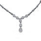 Collette Z Sterling Silver Cubic Zirconia Pear Drop Necklace