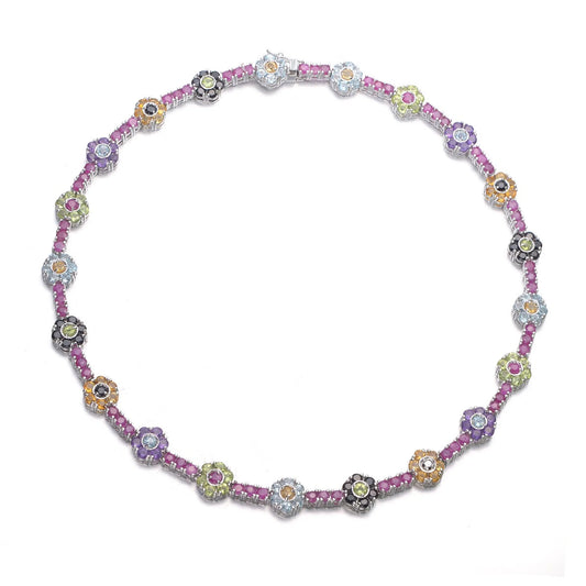 Collette Z Sterling Silver Red Cubic Zirconia