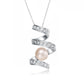 Collette Z Sterling Silver White Cubic Zirconia Pearl Pendant